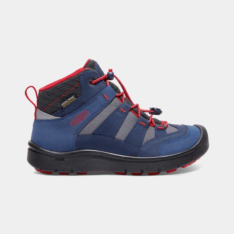 Botas De Montaña Keen Hikeport Waterproof Mid Para Niños Azules/Rojos - Botas Keen Mexico (496120-JE